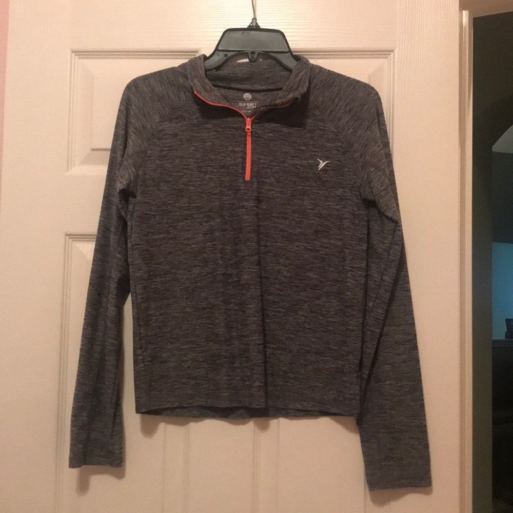 Gray and Coral Activewear Long Sleeves